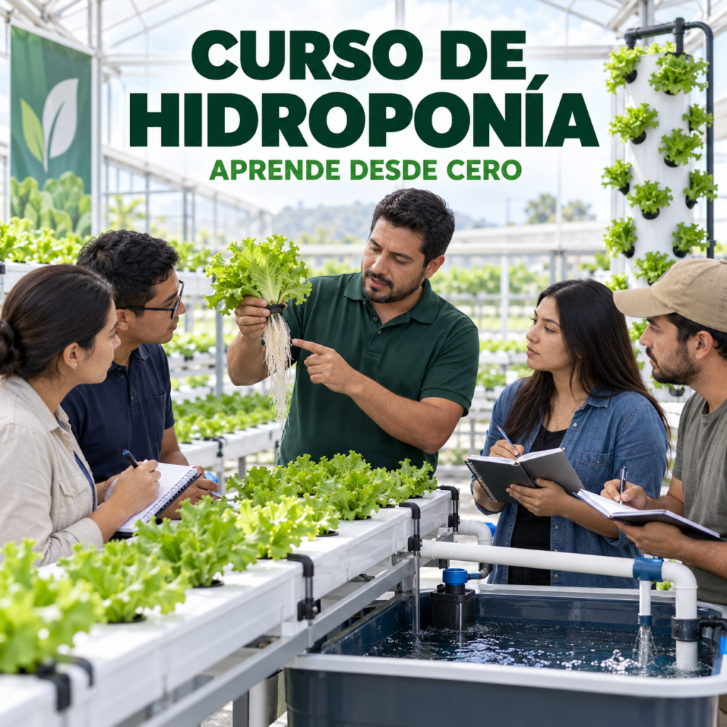Curso de hidroponía desde cero INDULIFE
