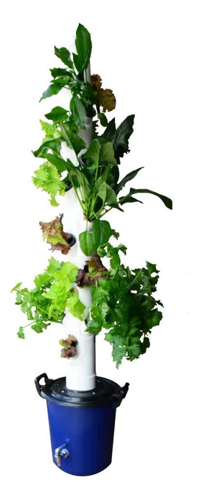 Kit hidropónico completo para cultivo vertical en casa