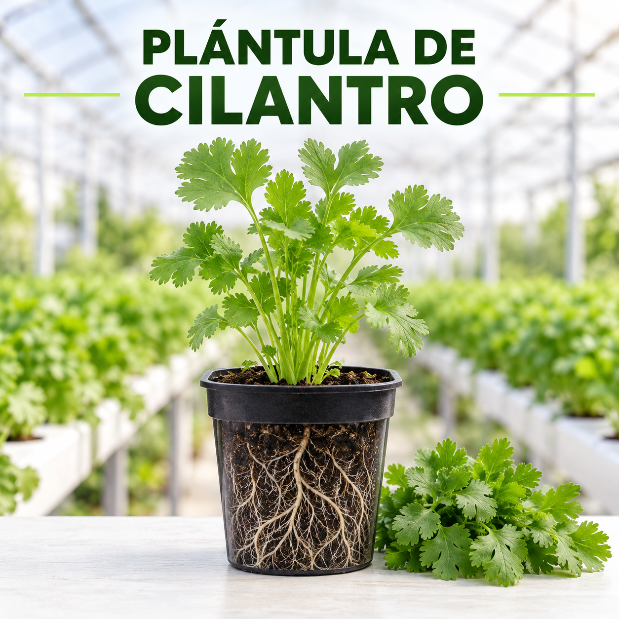 Plántula de Cilantro para Cultivo Hidropónico | INDULIFE