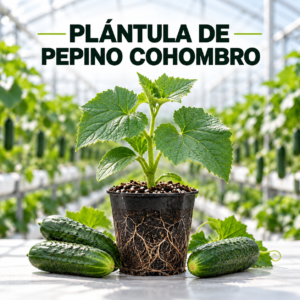 Plántula de pepino cohombro para cultivo hidropónico